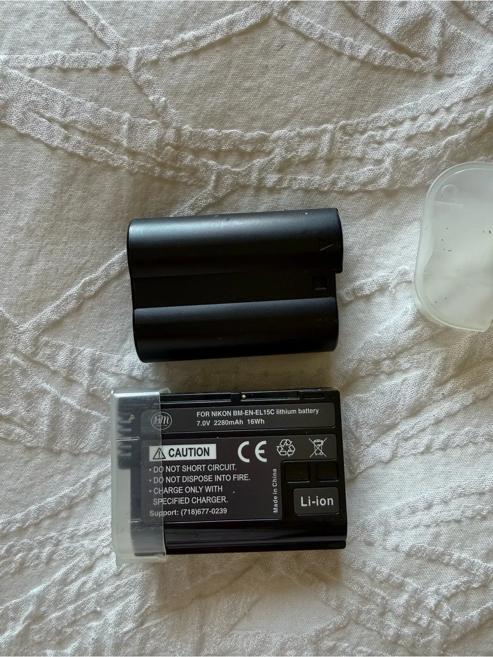 Nikon-Compatible Black Li‑ion Camera Battery Pair BM-EN-EL15C Style